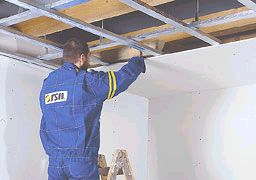 Izolace zavěšených sádrokartonových podhledů deskami z minerální plsti ORSIL